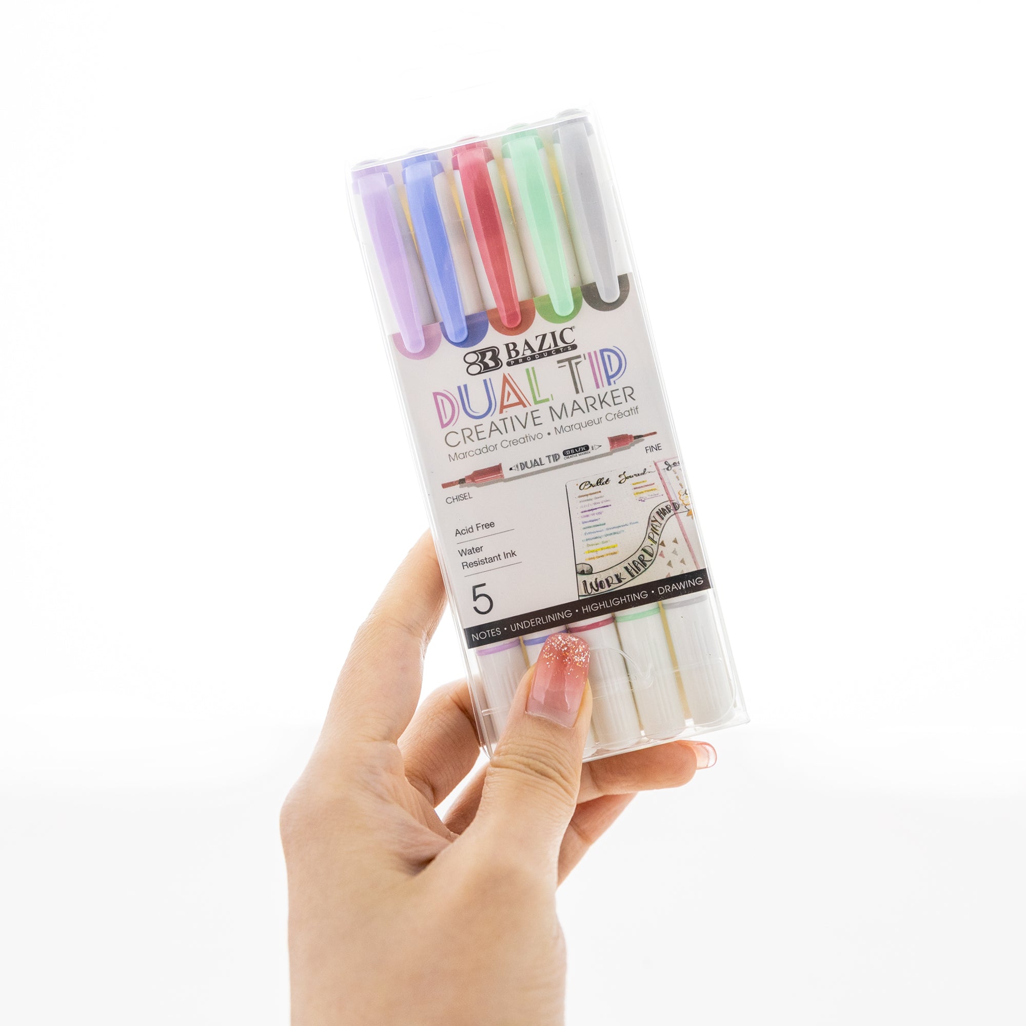 Dual Tip Creative Markers 5 Colors