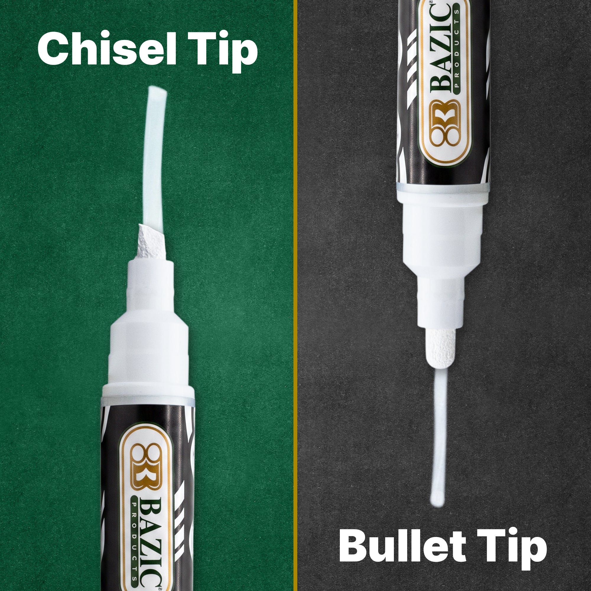 White Liquid Chalk Marker, Reversible Tip, Wet-Erase