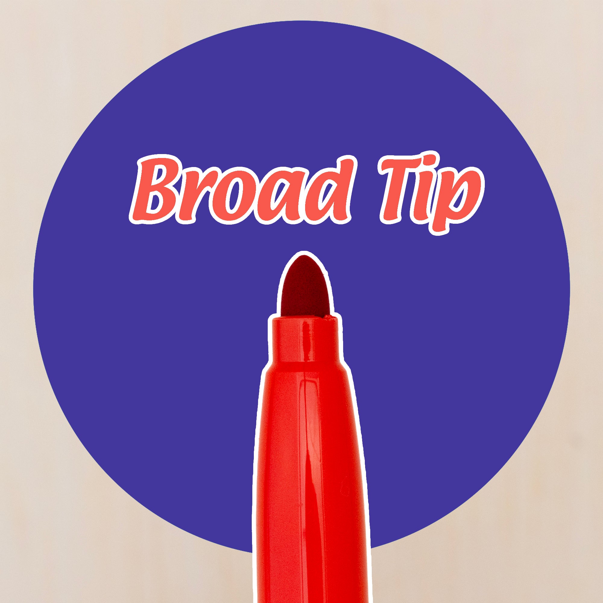 10 Classic Colors Washable Markers, Broad Line