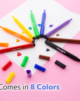 8 Colors Jumbo Triangle Washable Markers