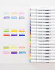 6 Fluorescent Colors Dual Tip Sketch Markers