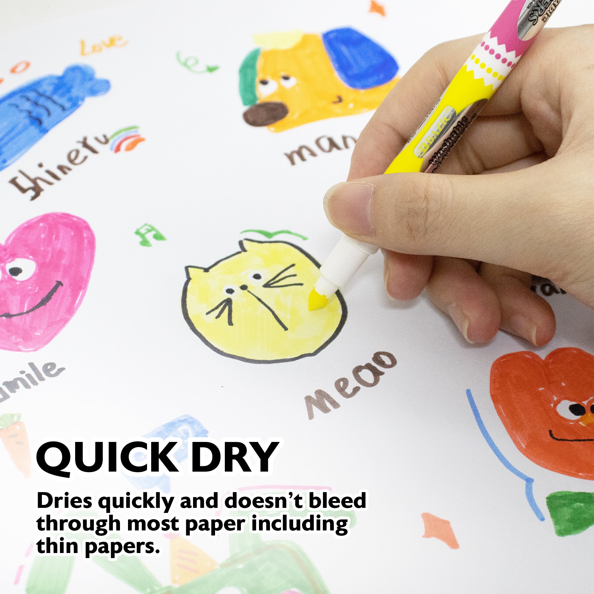 8 Double-Tip Washable Markers