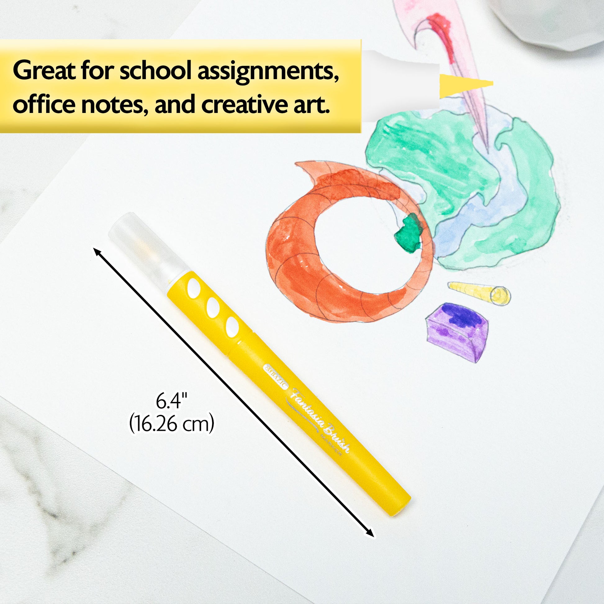 Fantasia 12 Colors Washable Brush Markers