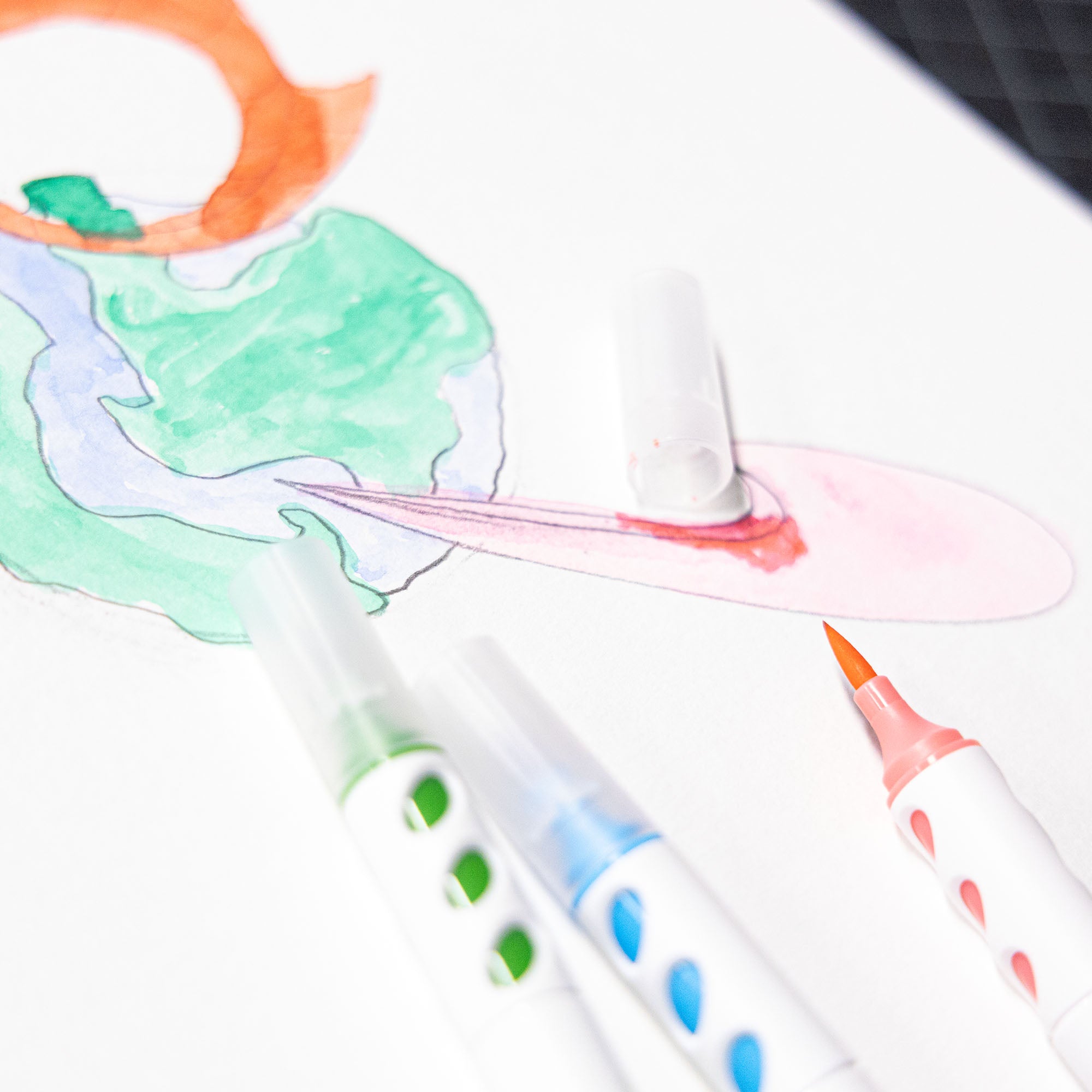 Fantasia 12 Colors Washable Brush Markers