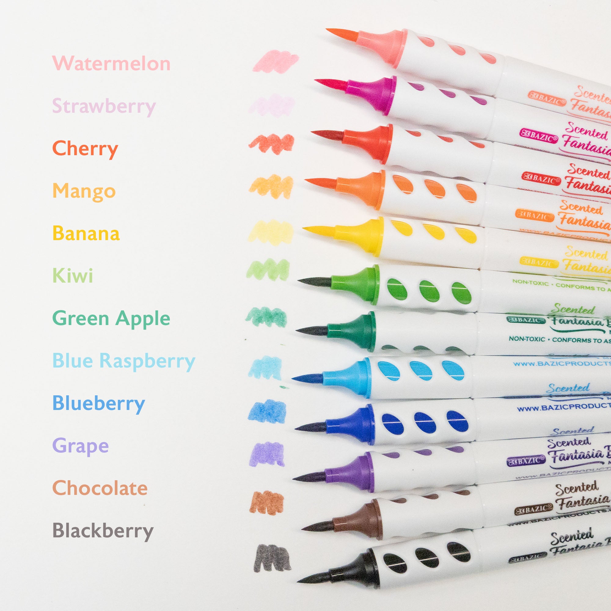 12 Colors Scented Brush Markers