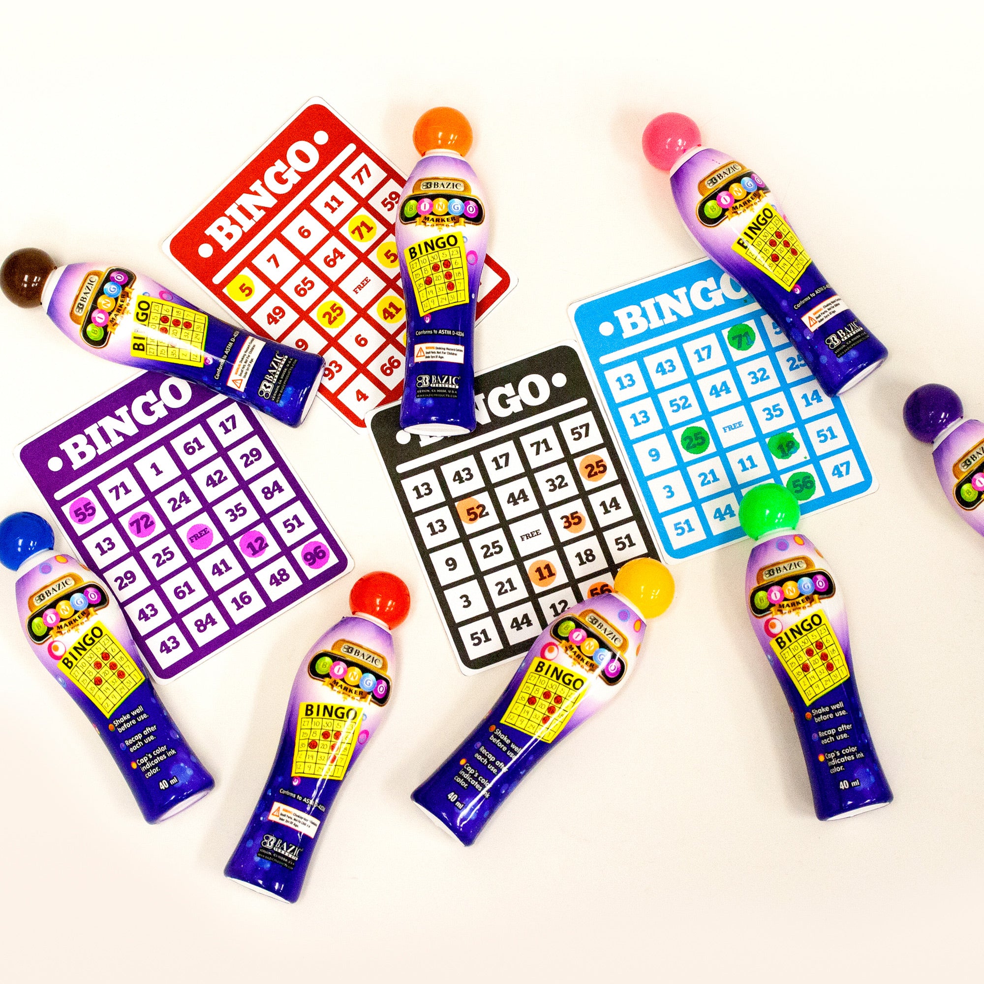 Bingo Dauber Marker, 40 ml, Assorted Colors