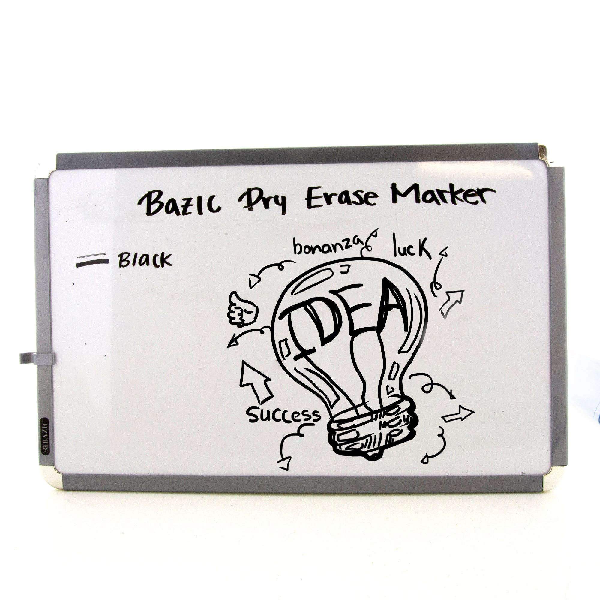 Black Dry Erase Markers, Chisel Tip, 3 Count