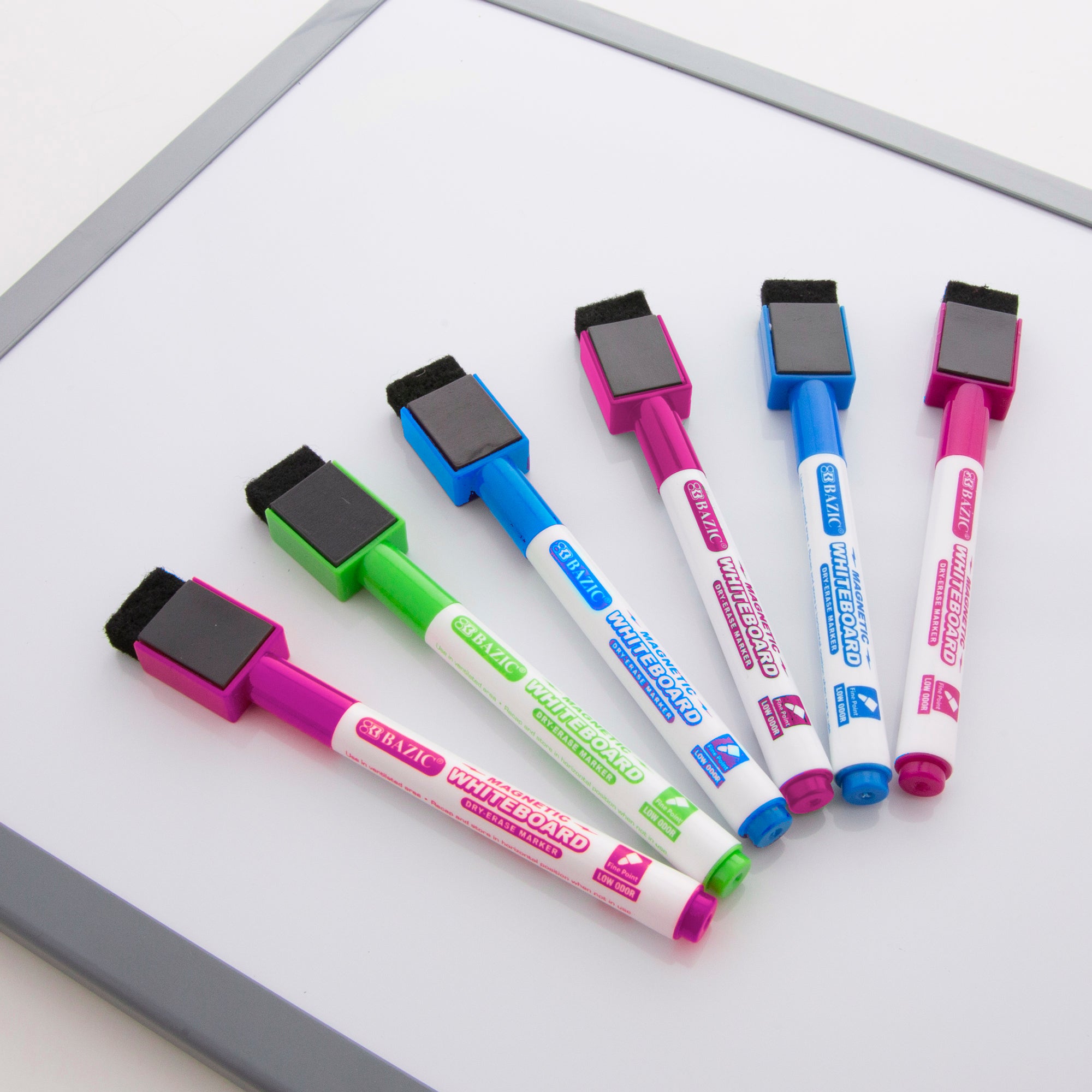 Bright Dry Erase Markers, Fine Tip, 3 Count