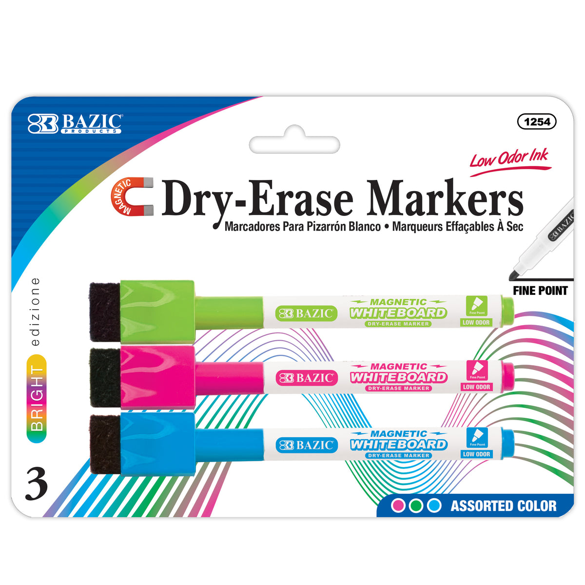 Bright Colors Magnetic Dry-Erase Markers