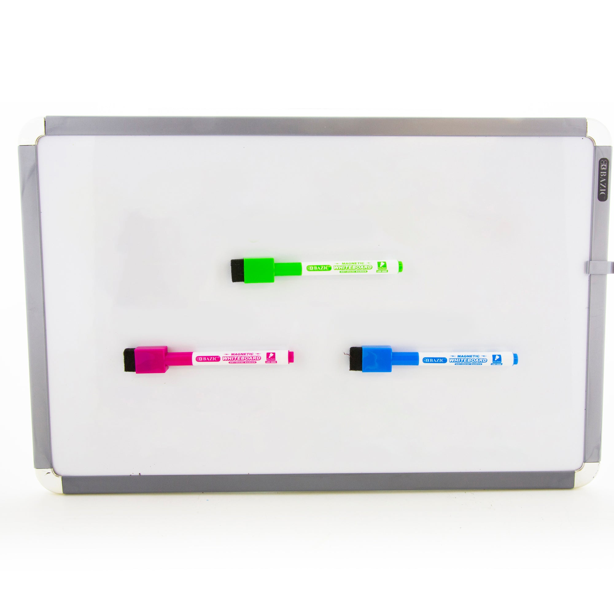 Dry Erase Markers, Fine Tip, Magnetic, 6-Count