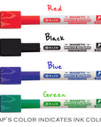 Assorted Colors Magnetic Dry-Erase Markers (6/Pack)