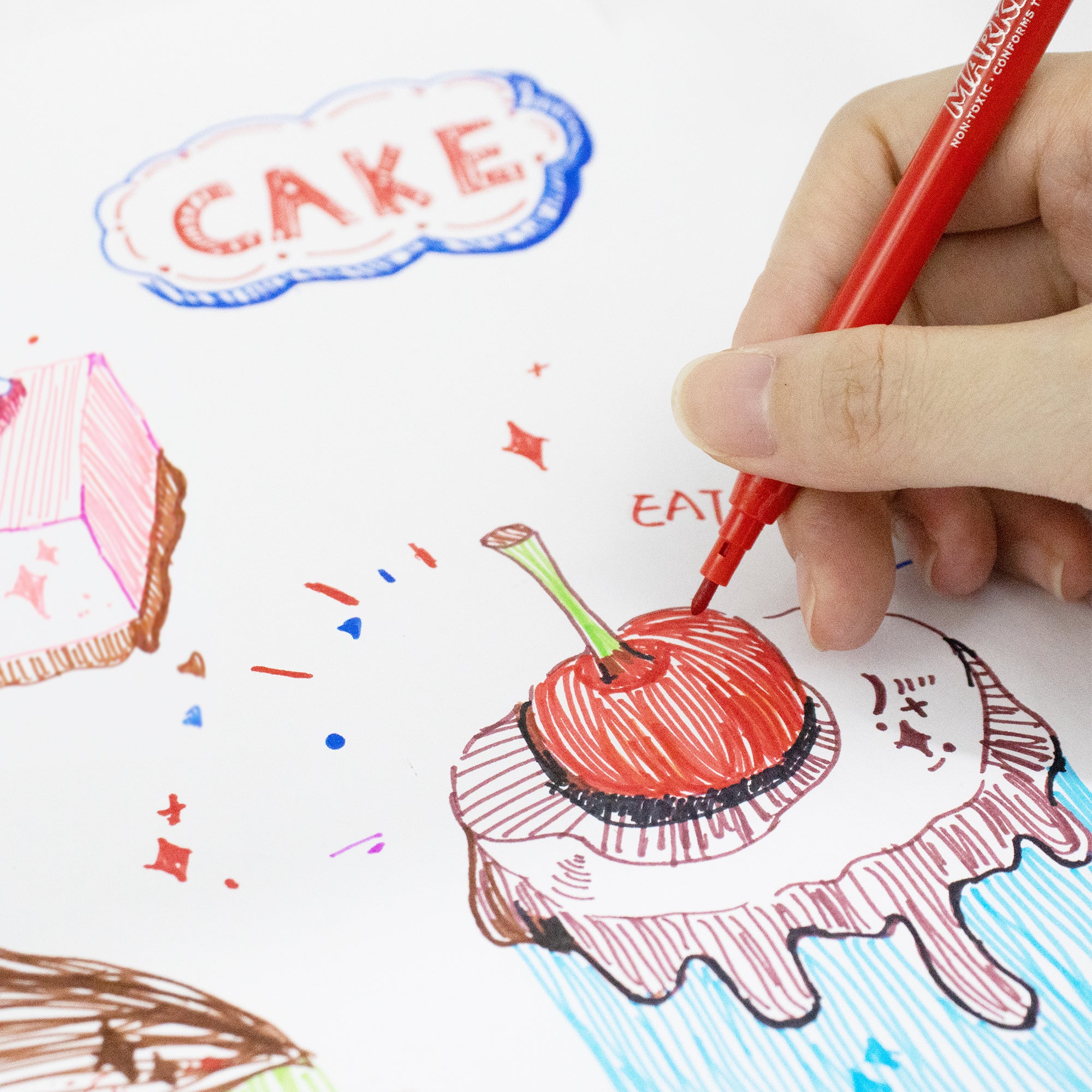 20 Colors Washable Markers, Fine Tip, for Kids School Art