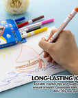 10 Colors Fine Line Super Washable Markers