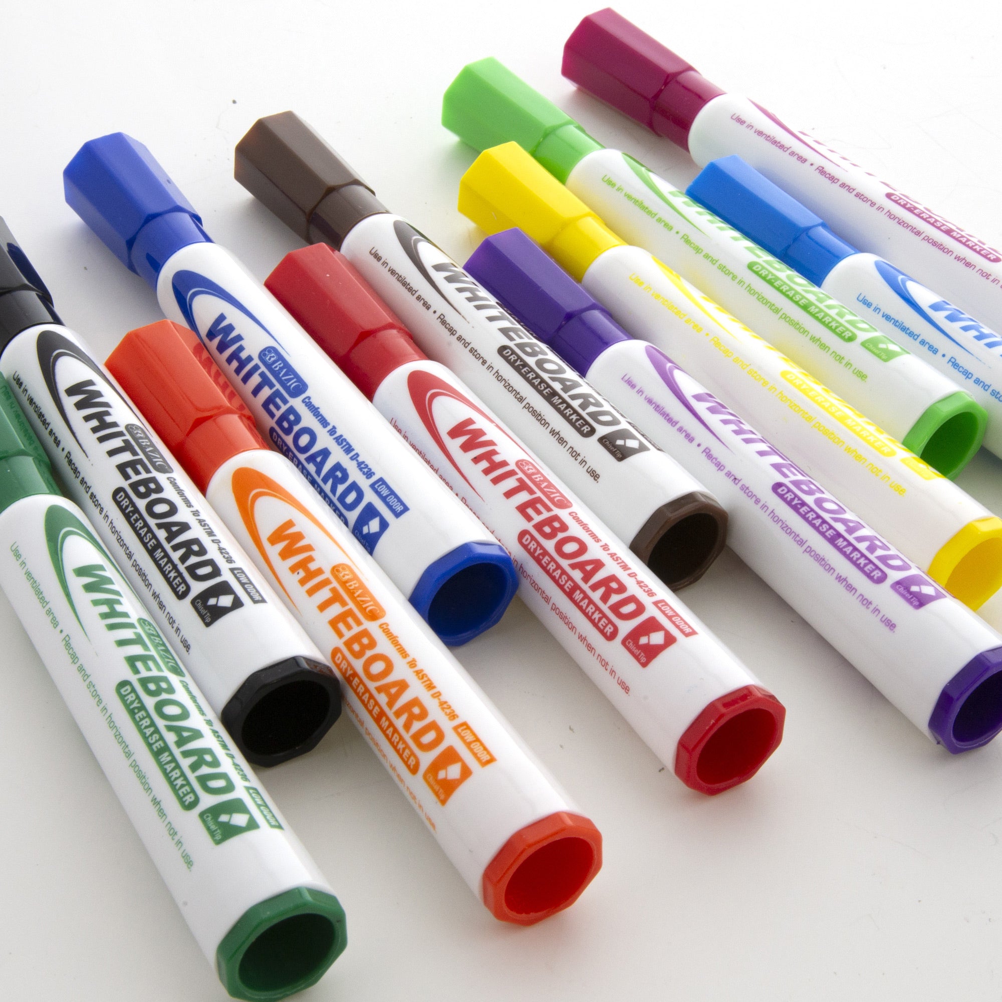 Bright Color Chisel Tip Dry Erase Markers – BAZIC Store