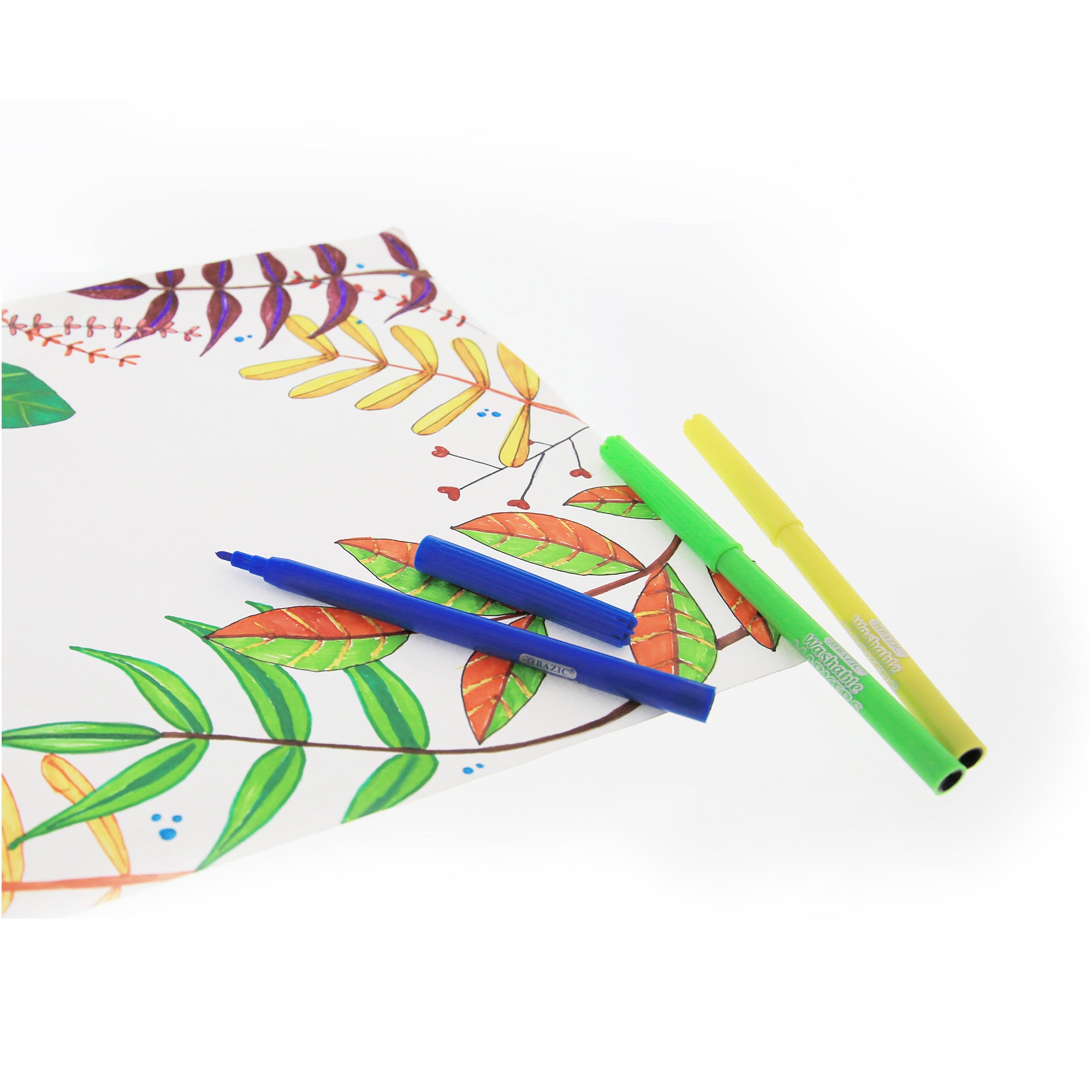 Washable Markers, 12 Classic Colors, Fine Line
