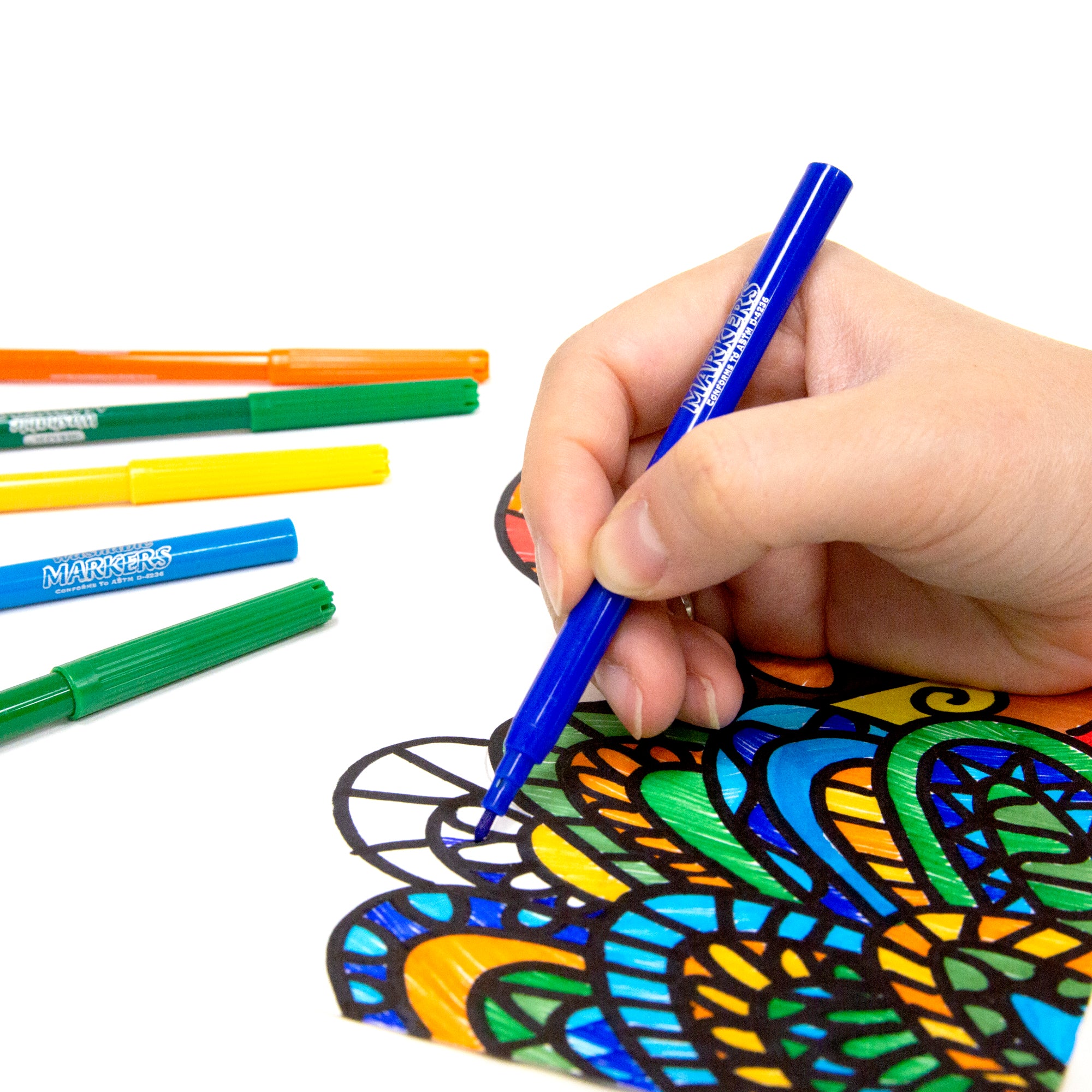 Washable Fine Line Markers, 24 Classic Colors