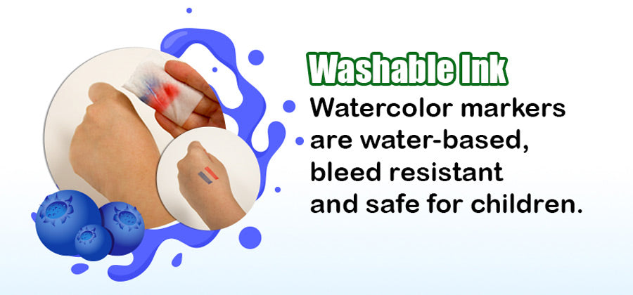 6 Colors Washable Scented Markers