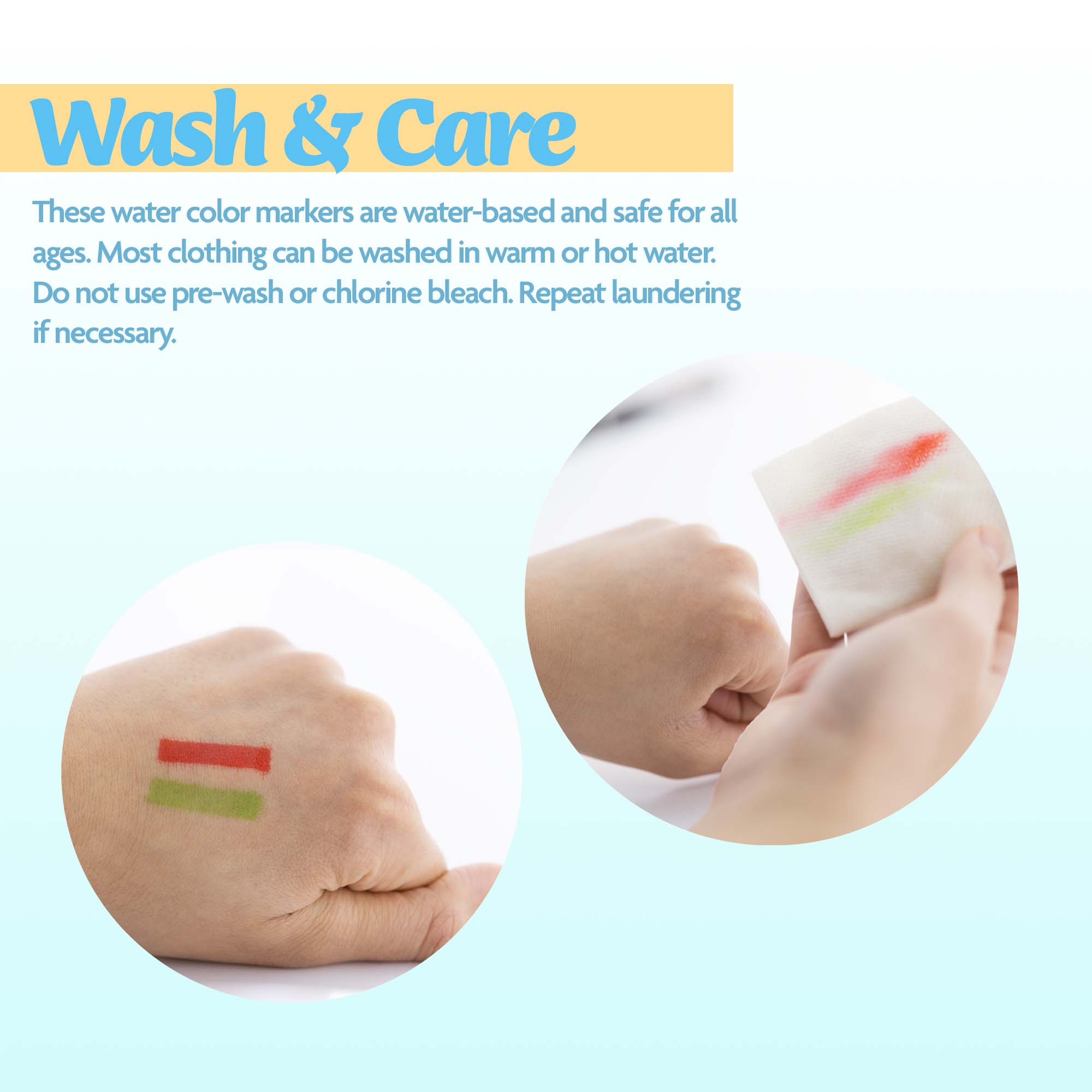 6 Colors Washable Scented Markers