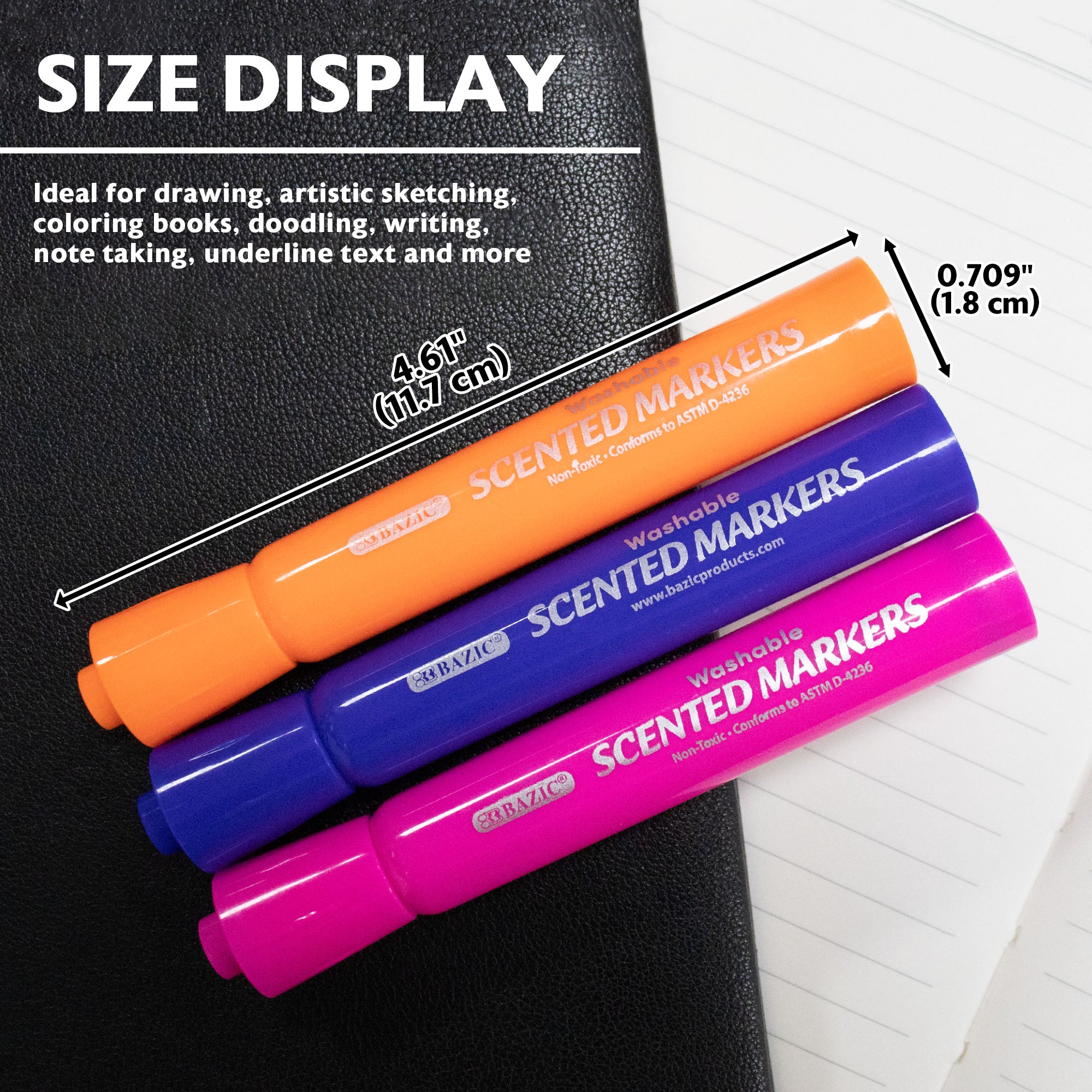 Washable Scented Markers, 10 Colors