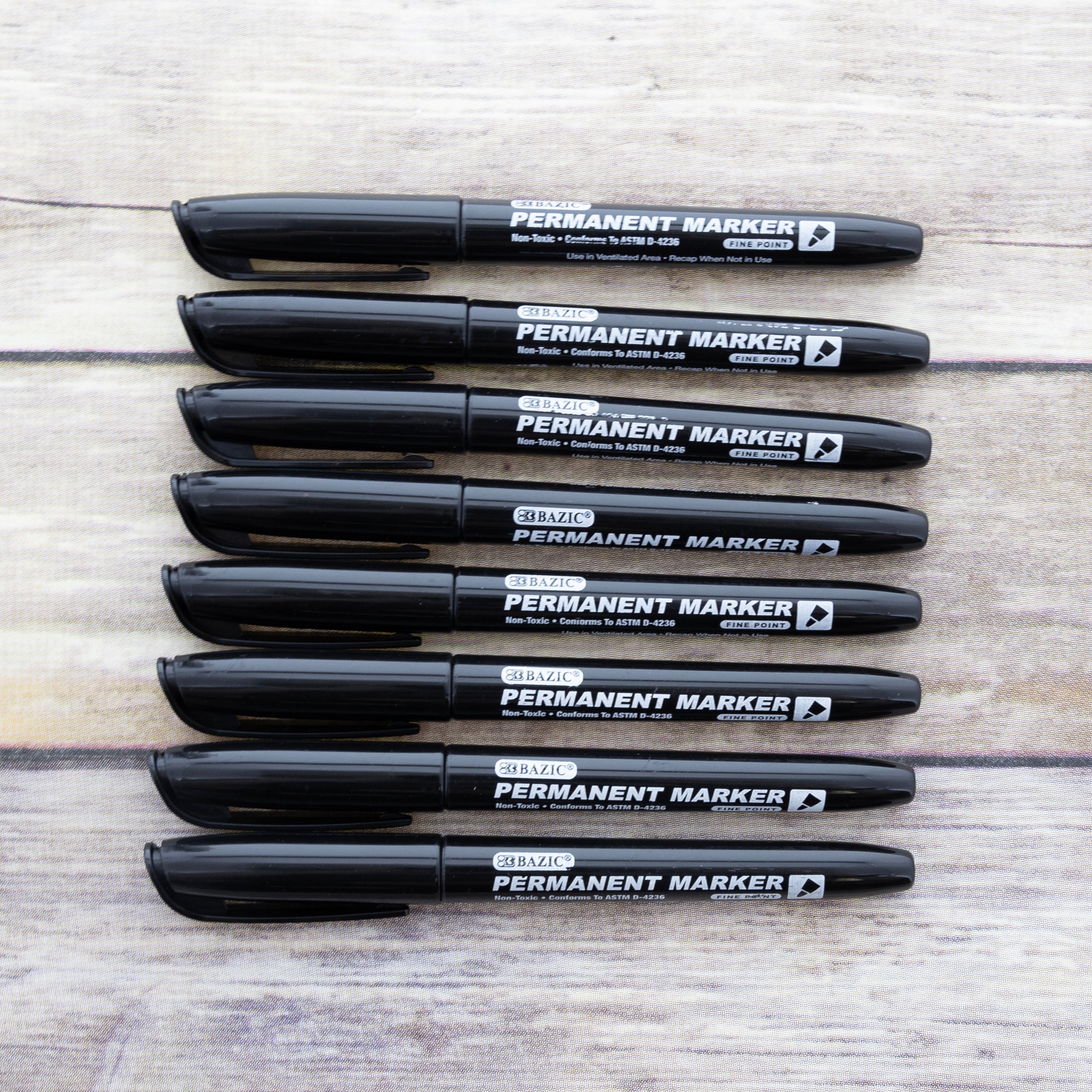 Super Black Permanent Fineliners Ultimate Line Drawing Set of 8 - Creative Mark