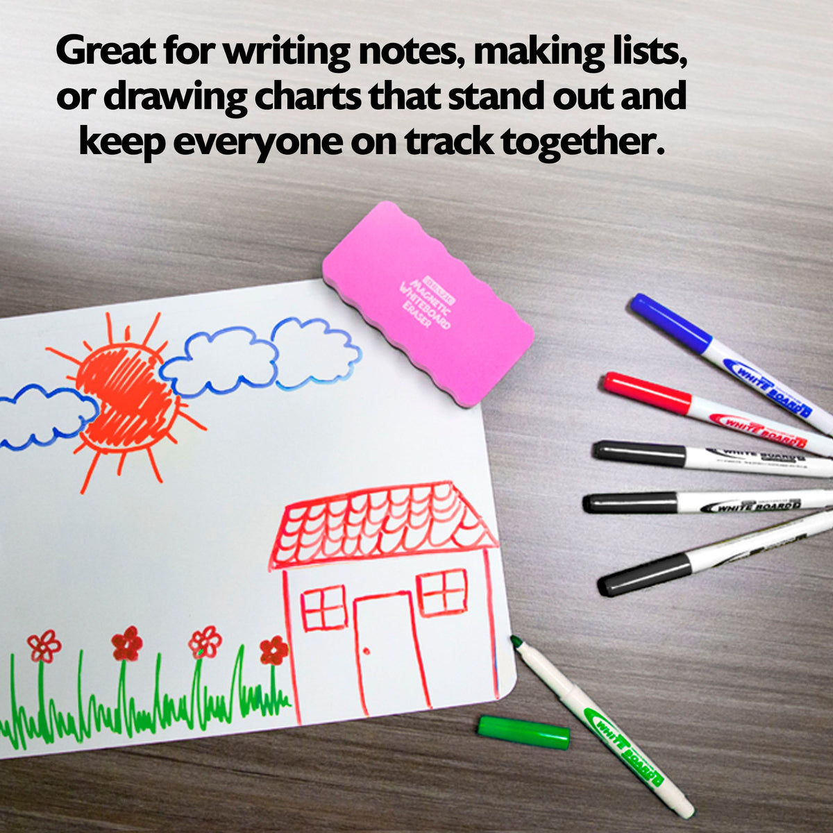 Assorted Fine Tip Dry Erase Markers, Low-Odor