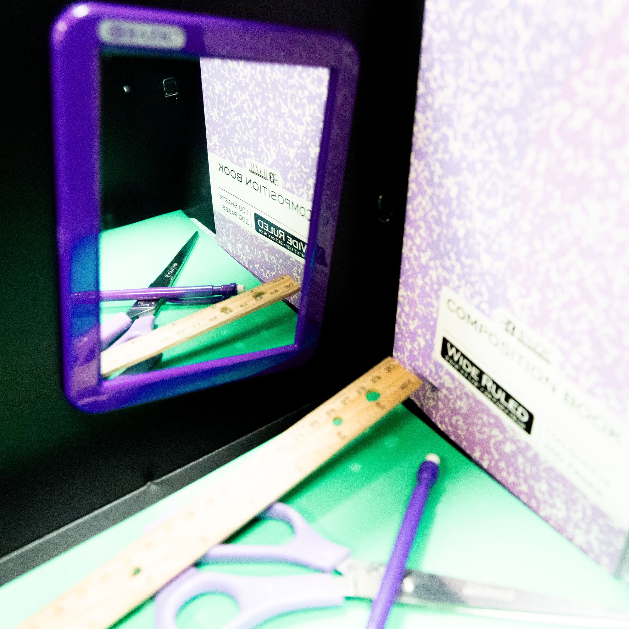 Locker Mirror, Magnetic, Assorted Colors