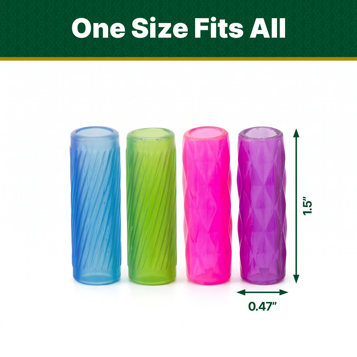 Gel Pencil & Pen Grips, Assorted
