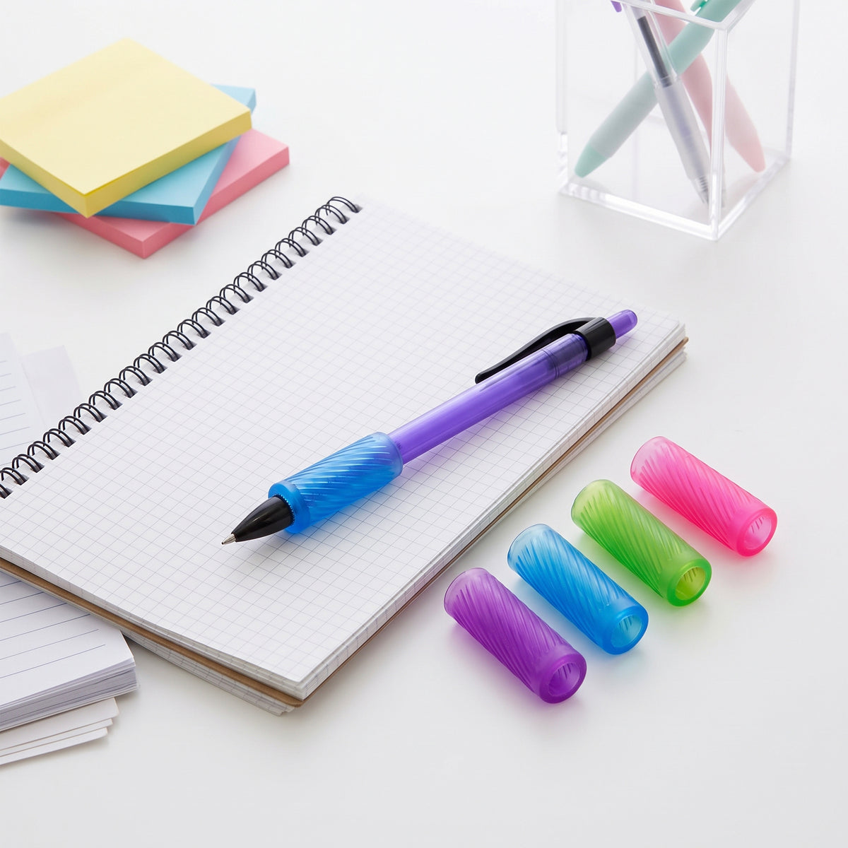 Gel Pencil & Pen Grips, Assorted