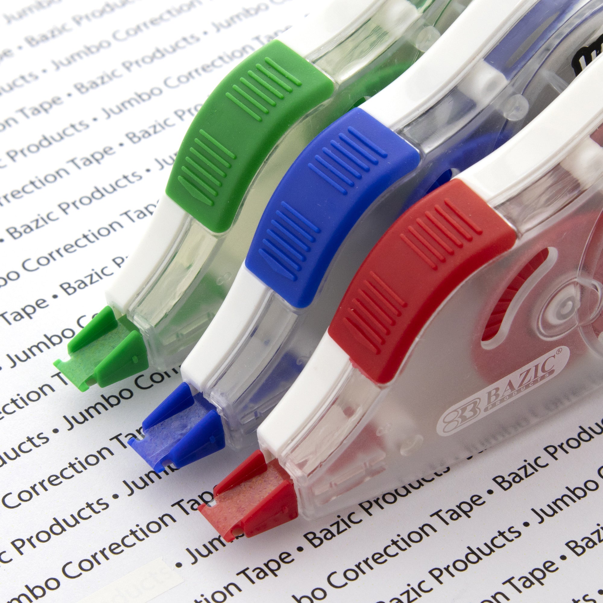 Jumbo Correction Tape, 5 mm x 394 in, Dry White Film