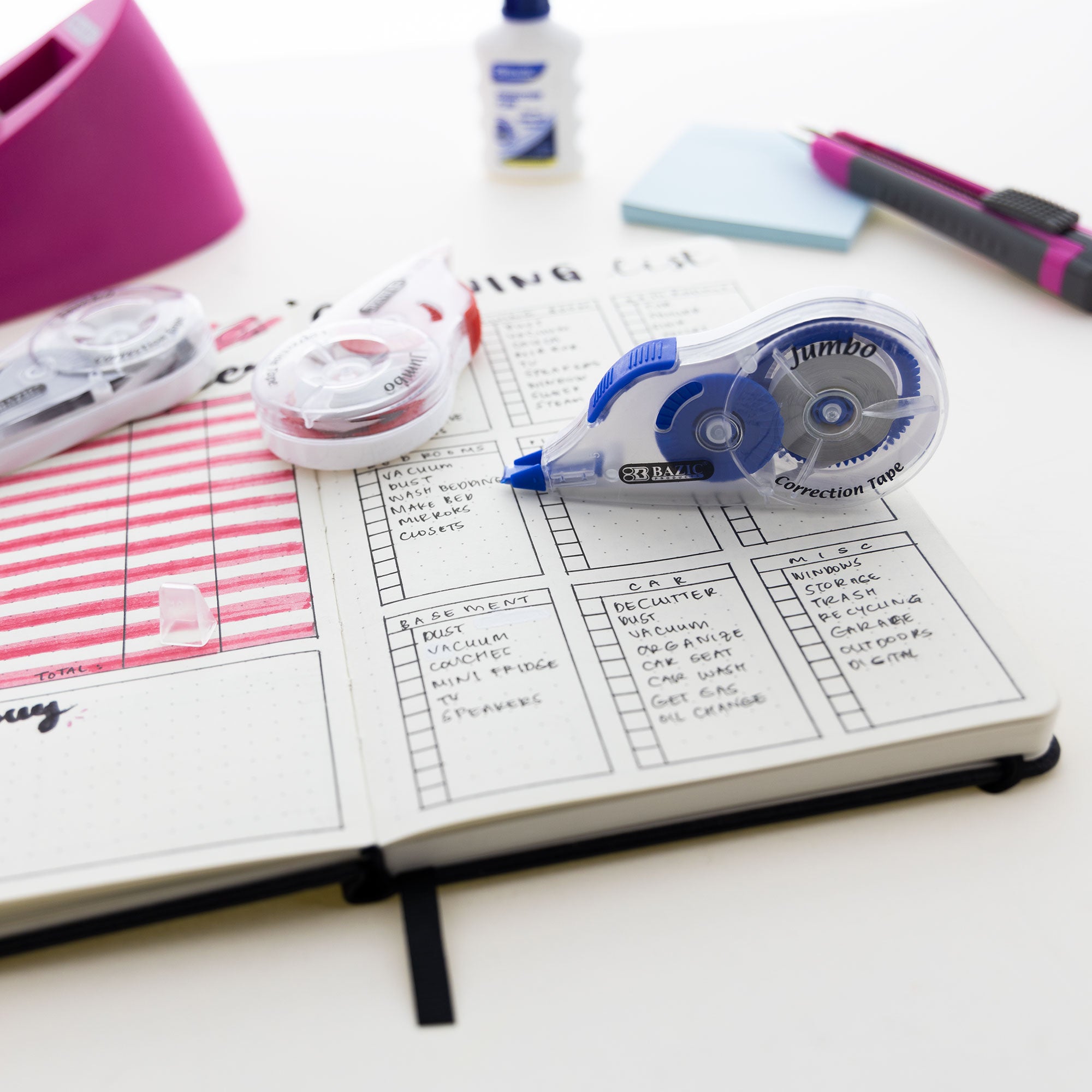 Correction Tape w/ Grip, Jumbo 5 mm x 394&quot;