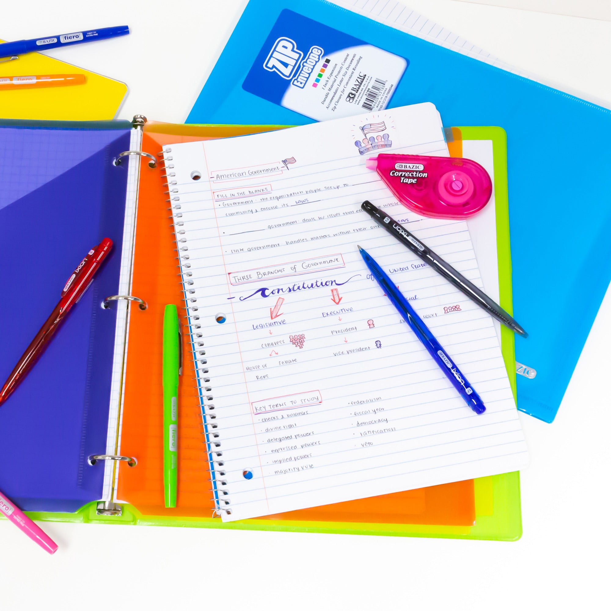 Correction Tape, 5 mm x 236 in, for School Office Writing