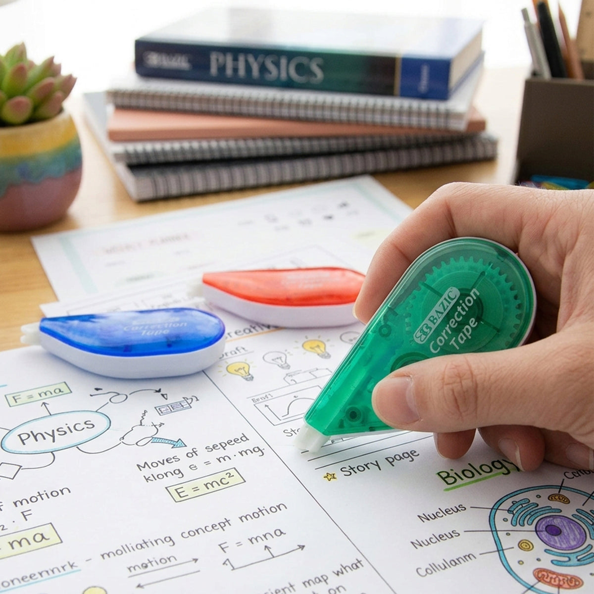 Crystal Correction Tape, 5 mm x 236 in, Dry White Film