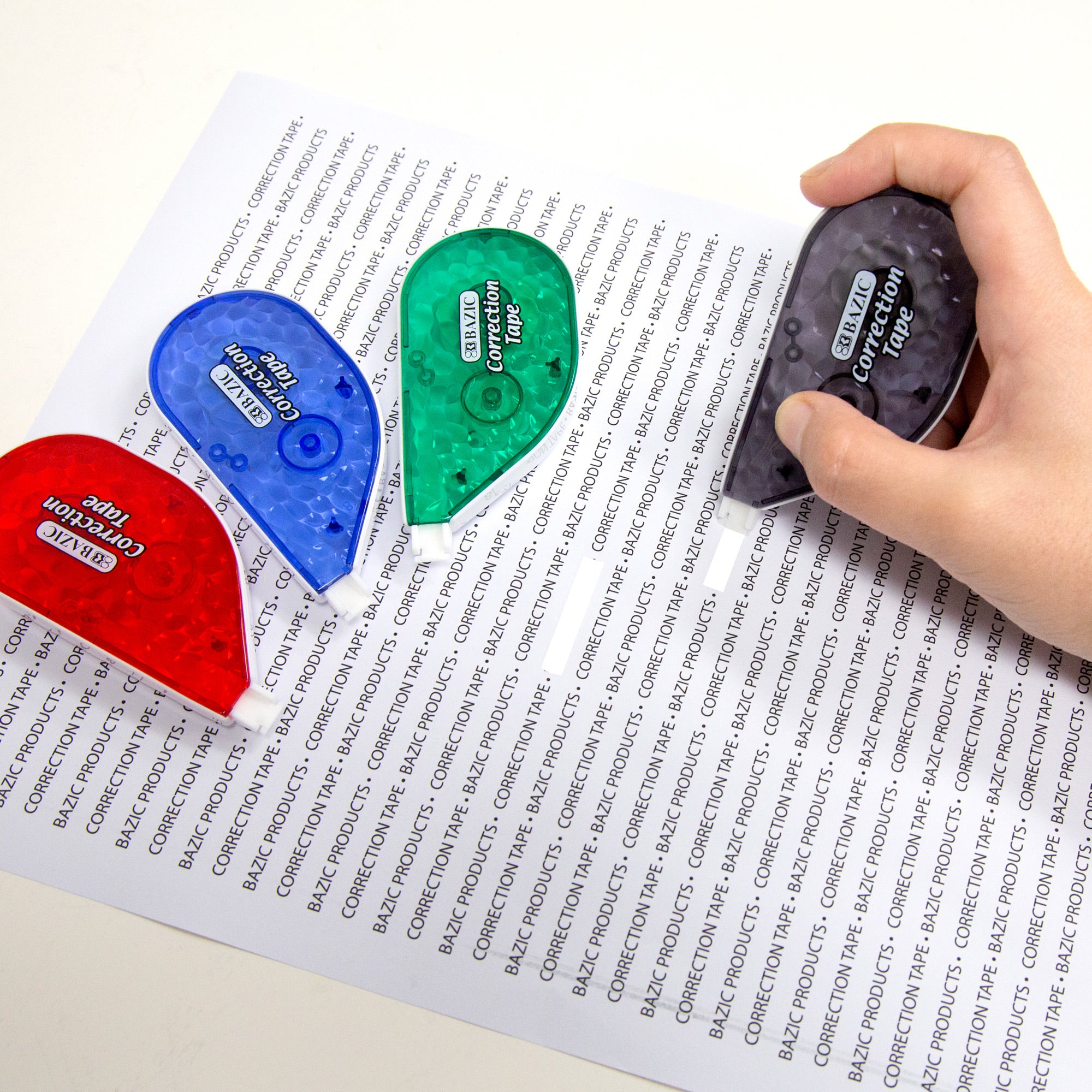 Crystal Correction Tape, 5 mm x 236 in, Dry White Film