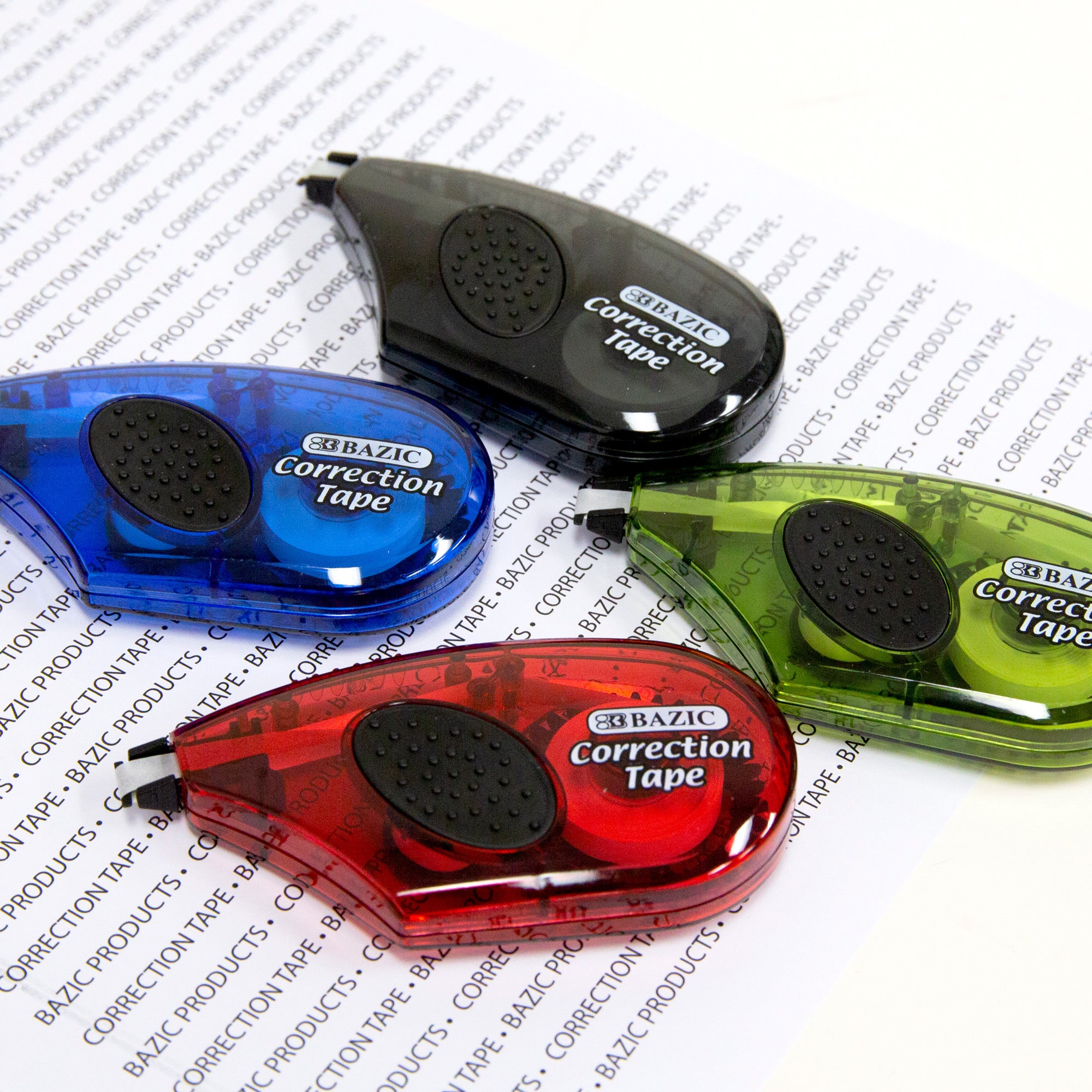 Correction Tape w/ Grip, 5mm x 236 in, Dry White