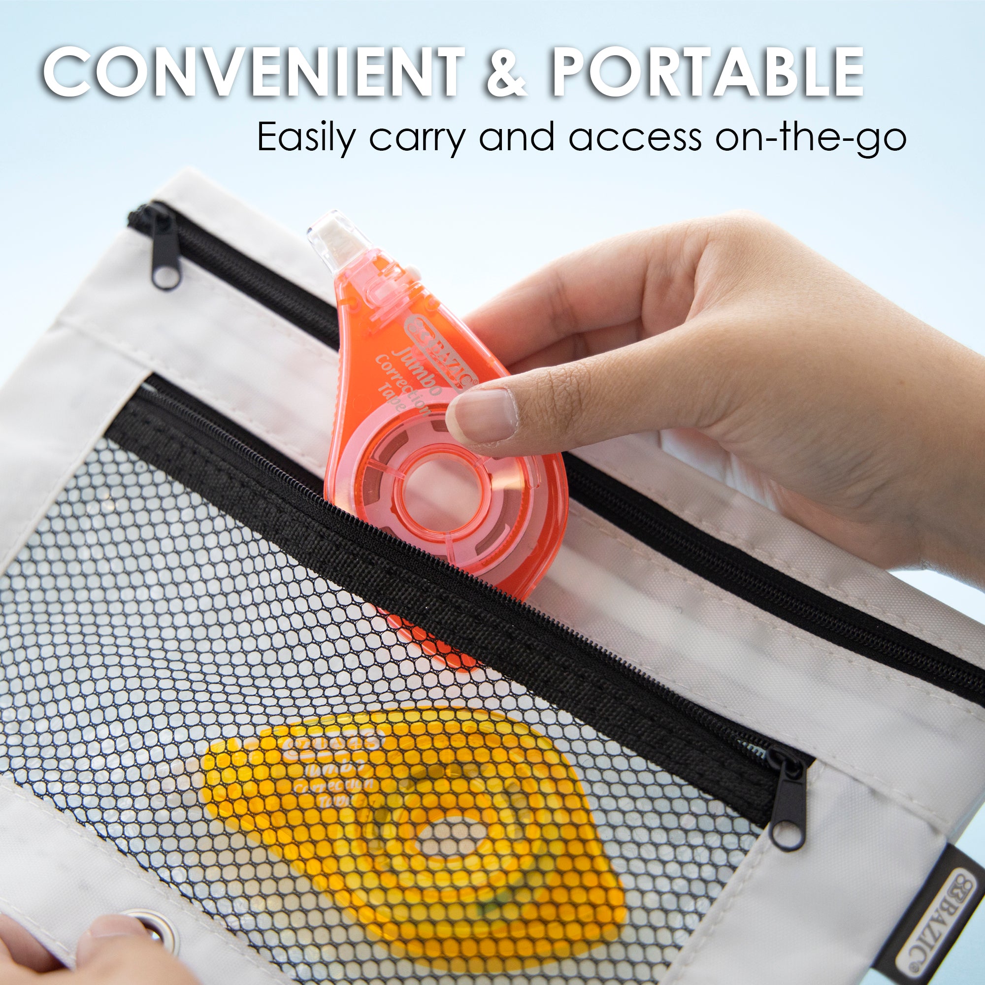 Jumbo Correction Tape, Two-Way Applicator, 5mm x 394 in