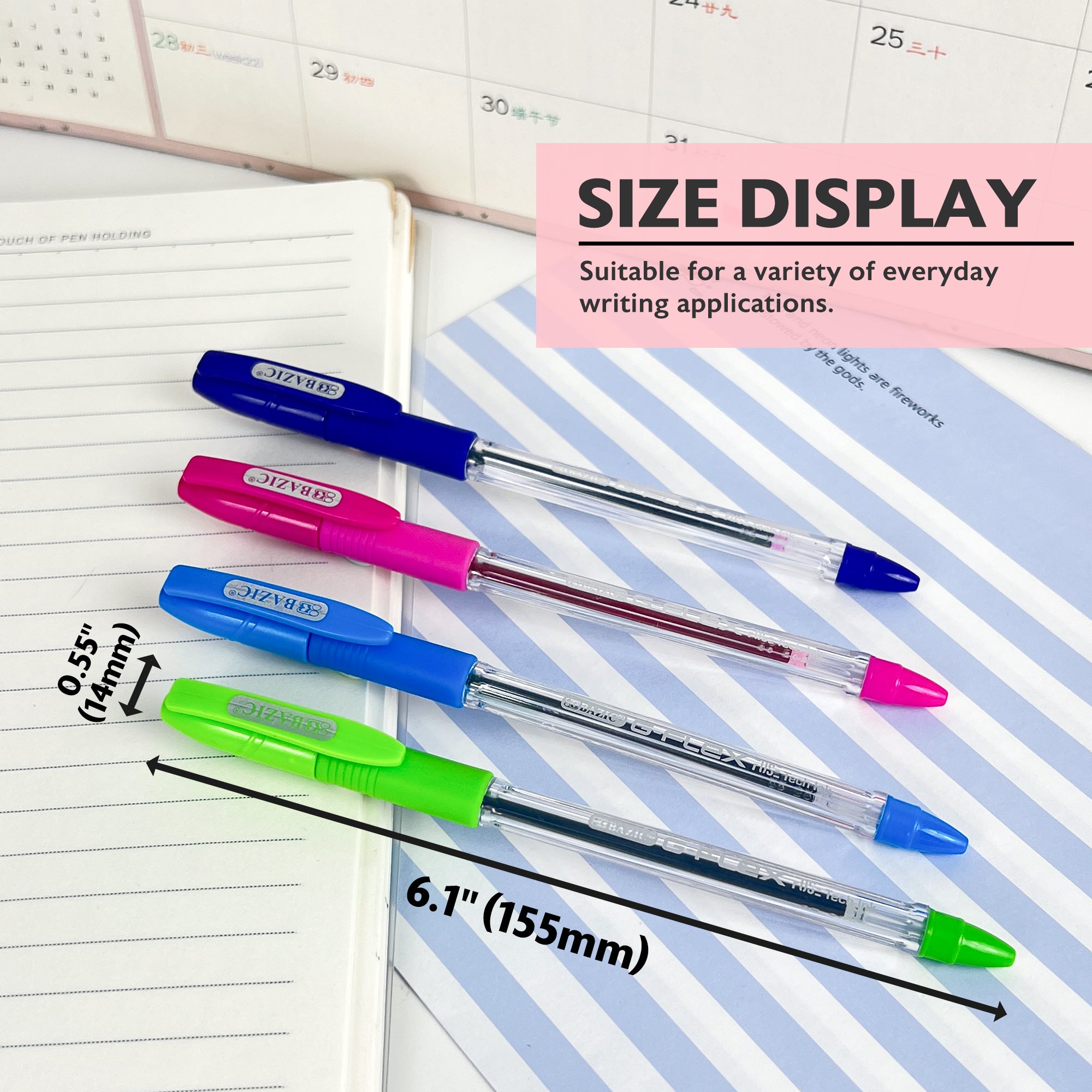 G-Flex 4-Color Ballpoint Pens, 1.0 mm Medium, Cushion Grip