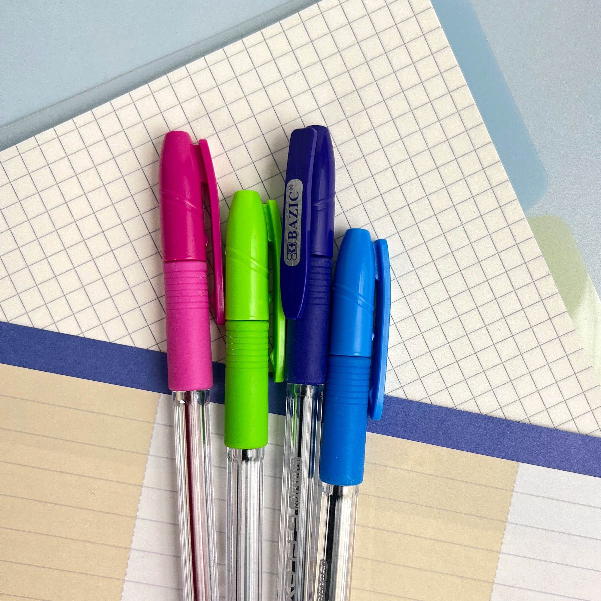 G-Flex 4-Color Ballpoint Pens, 1.0 mm Medium, Cushion Grip