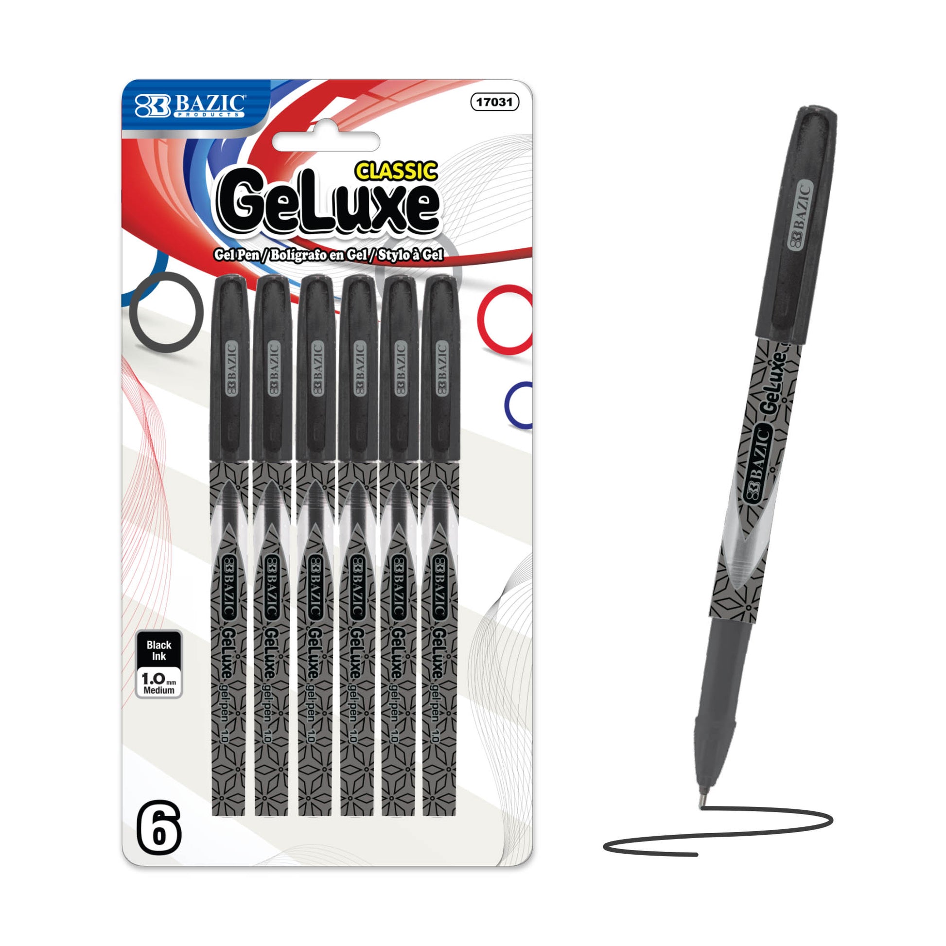 GeLuxe Black Gel Roller Pen 