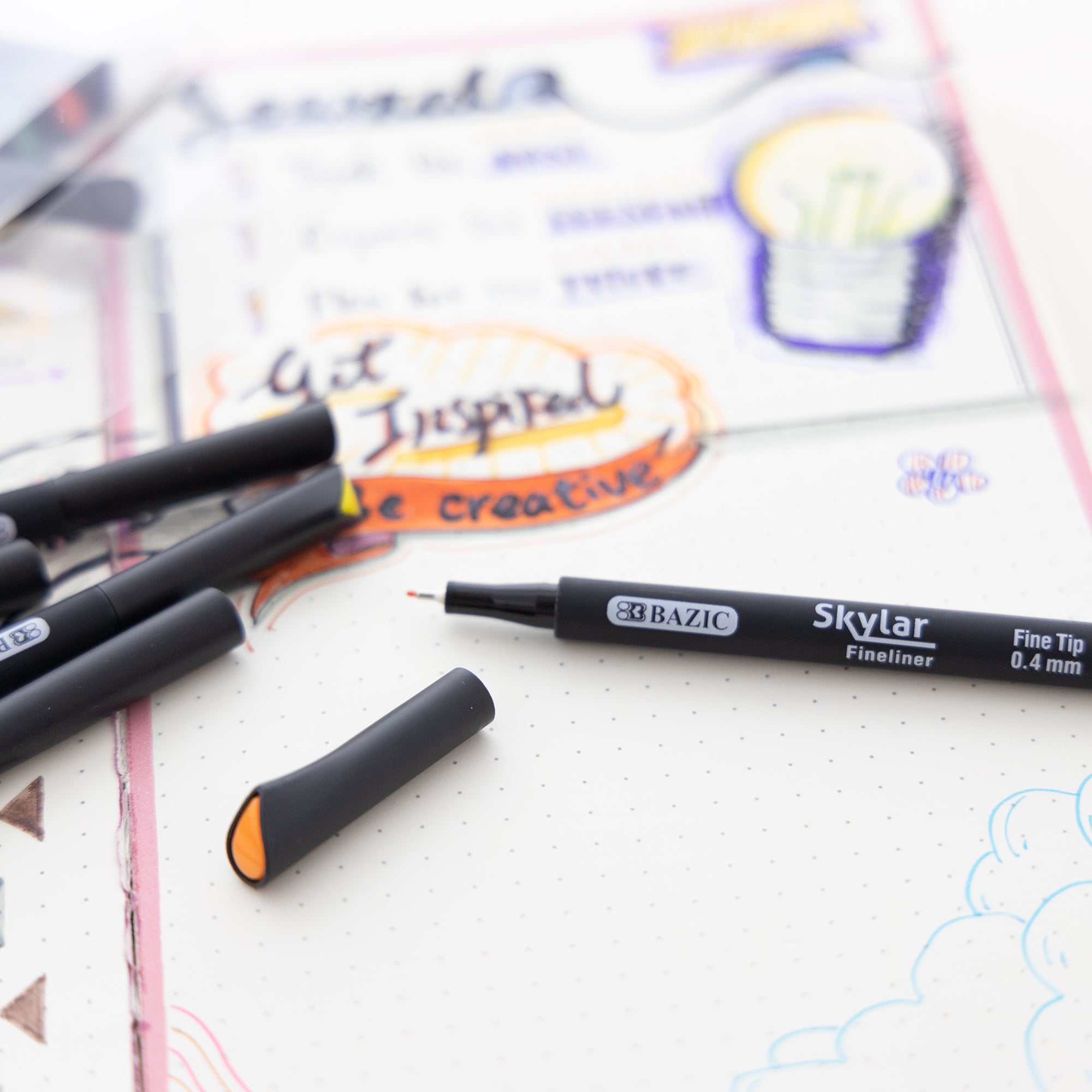 10 Color Skylar 0.4 mm Fineliner Pen