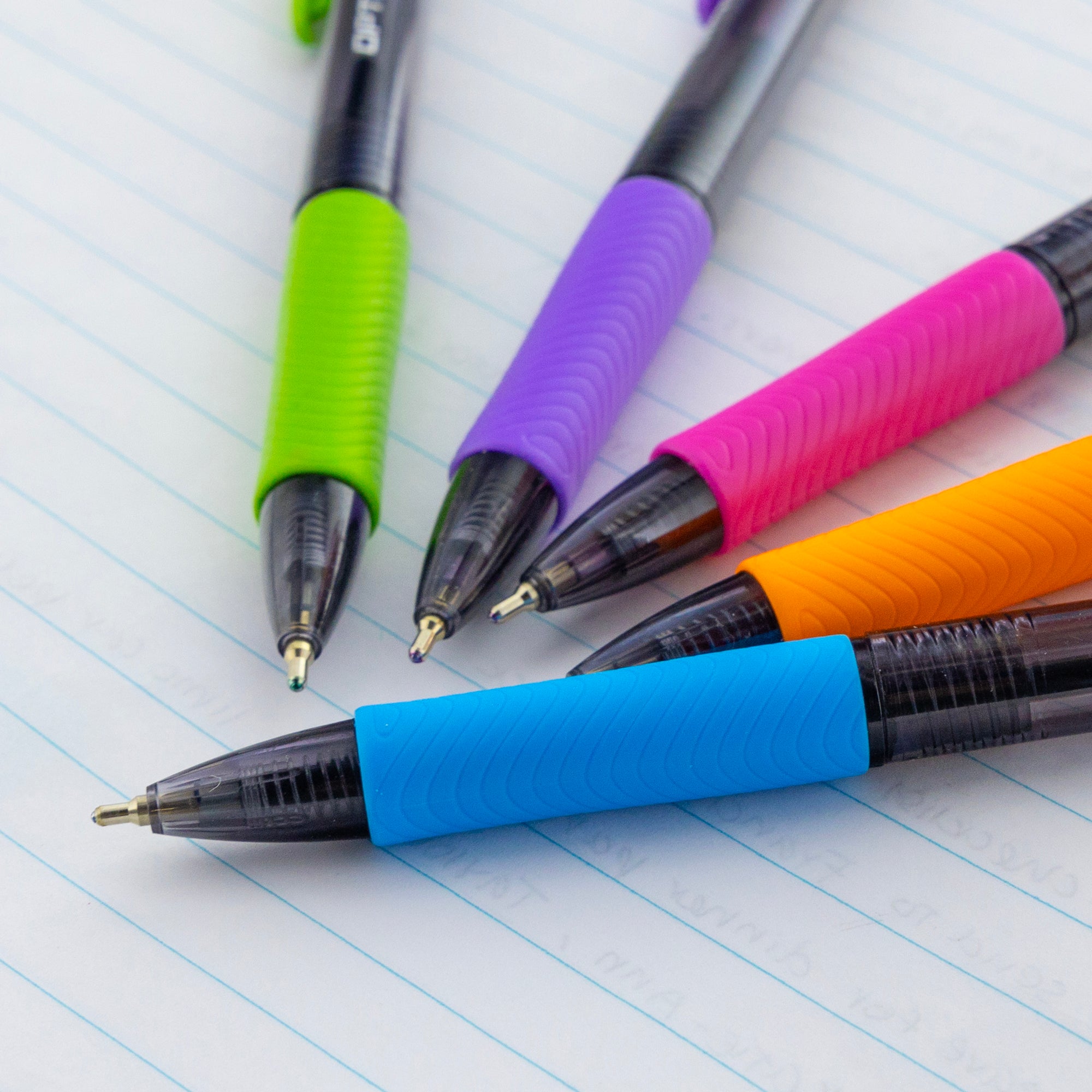 Optima 5-Color Retractable Ballpoint Pens, 1.0 mm Medium