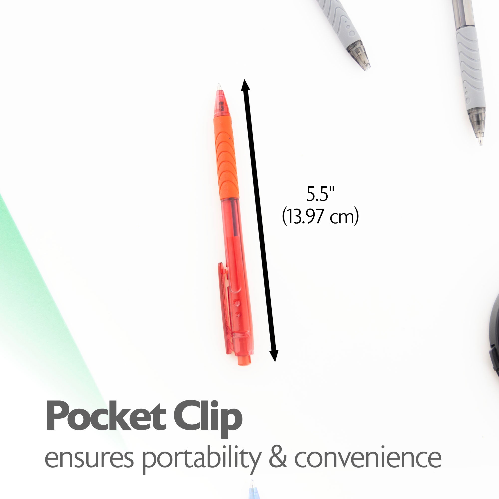 Assorted Retractable Ballpoint Pens, 8 Count, 1.0 mm Medium