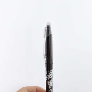 Frizz Black Erasable Gel Pen with Grip