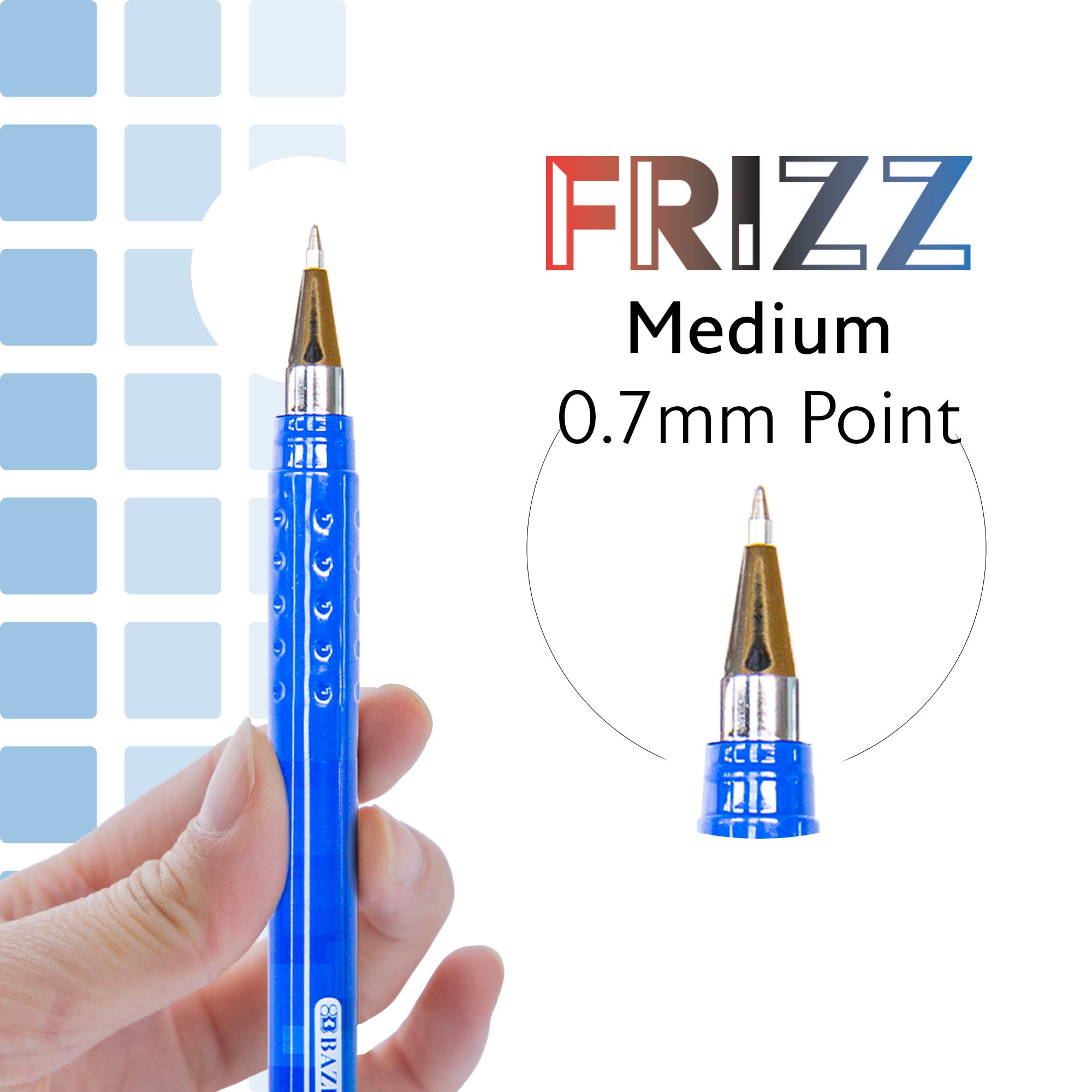 Frizz Assorted Erasable Gel Pens, 0.7mm Medium