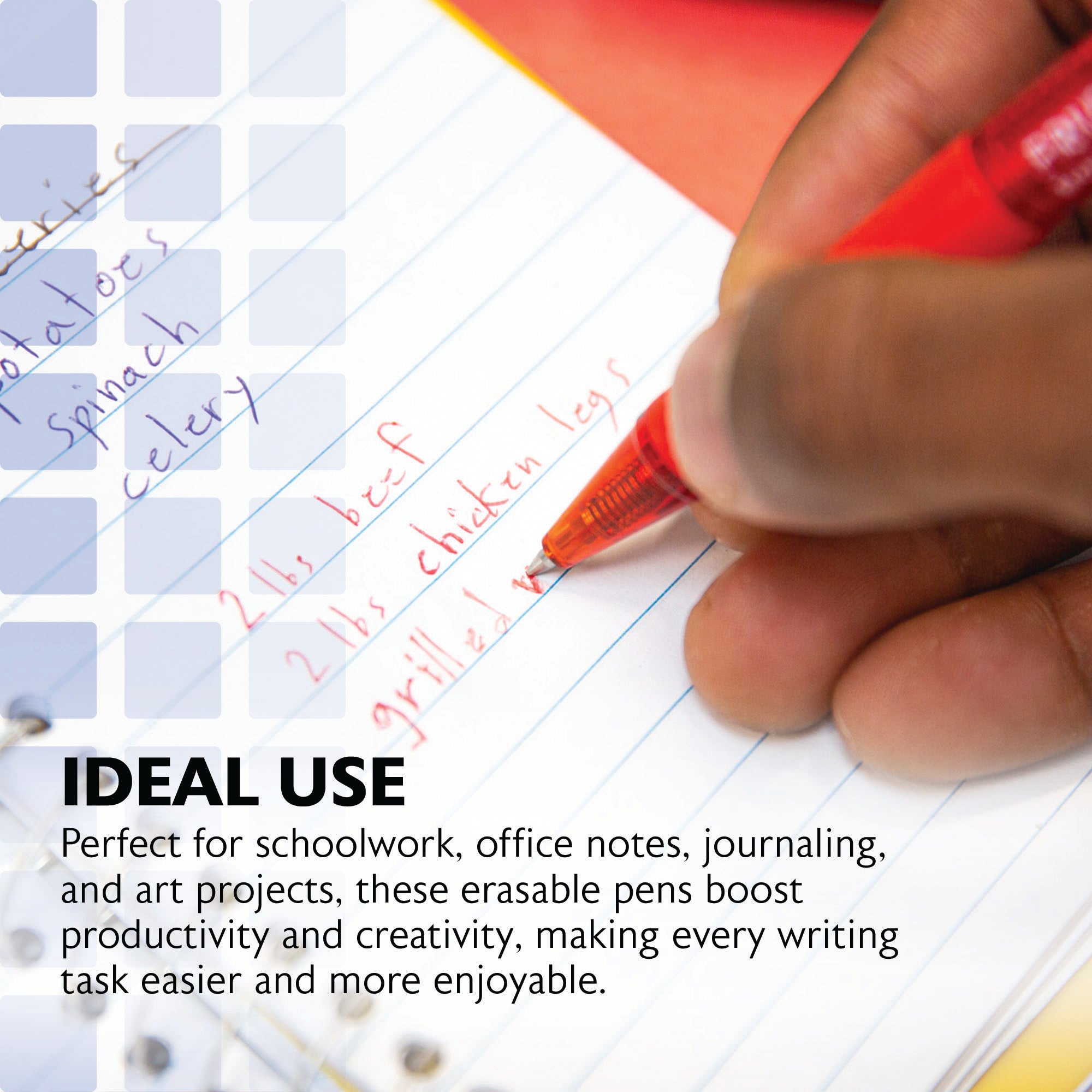 Frizz Assorted Retractable Gel Pens, 0.7 mm Medium, 3 Count
