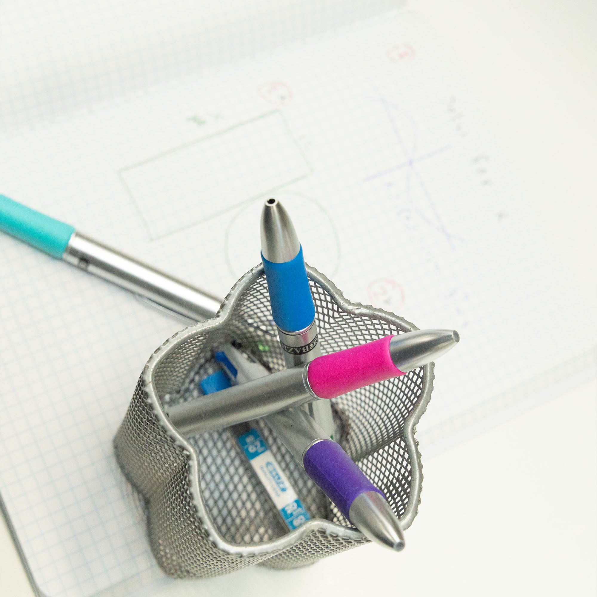 4-Color Retractable Ballpoint Pens, 1.0 mm Medium