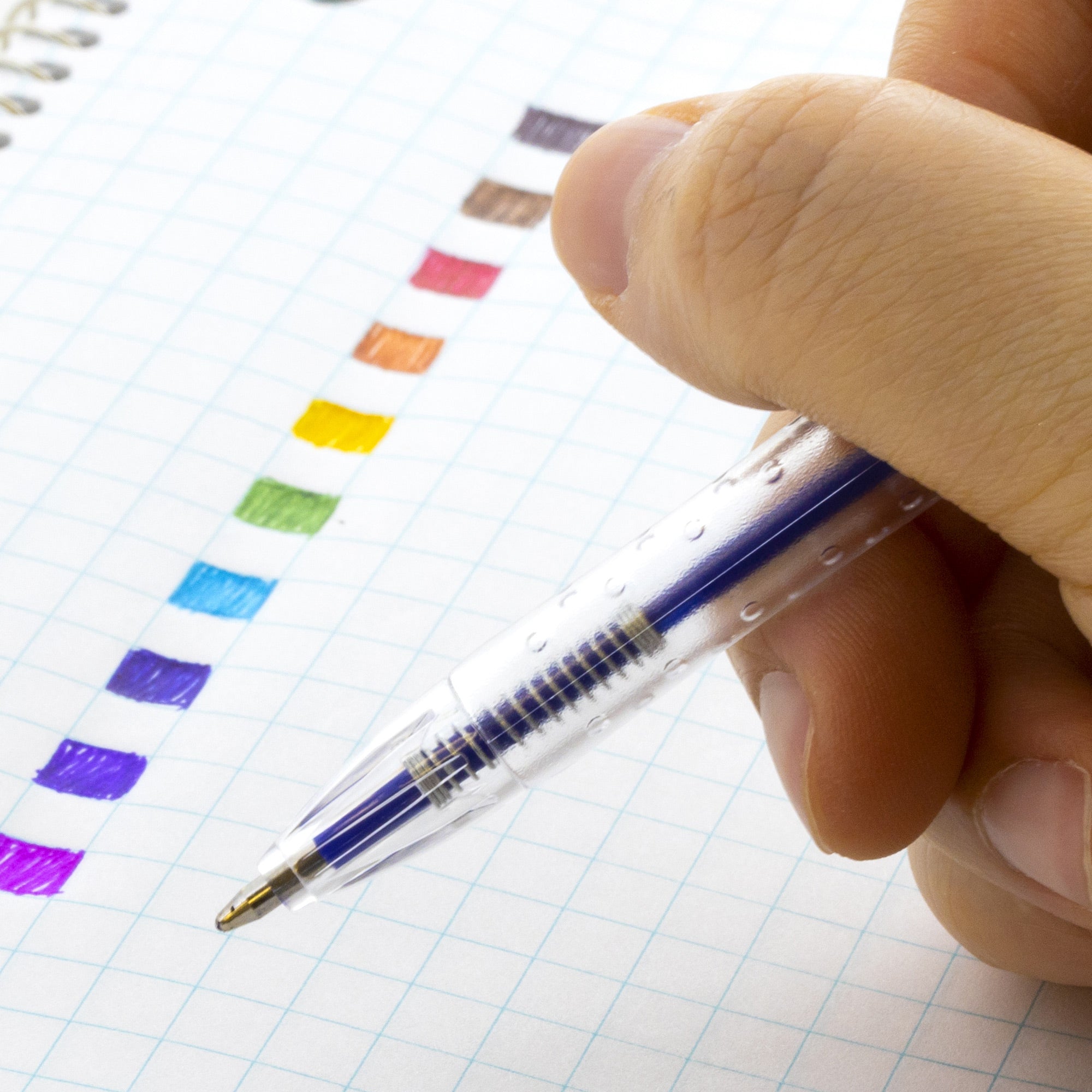 10-Color Retractable Ballpoint Pens, 1.0 mm Medium
