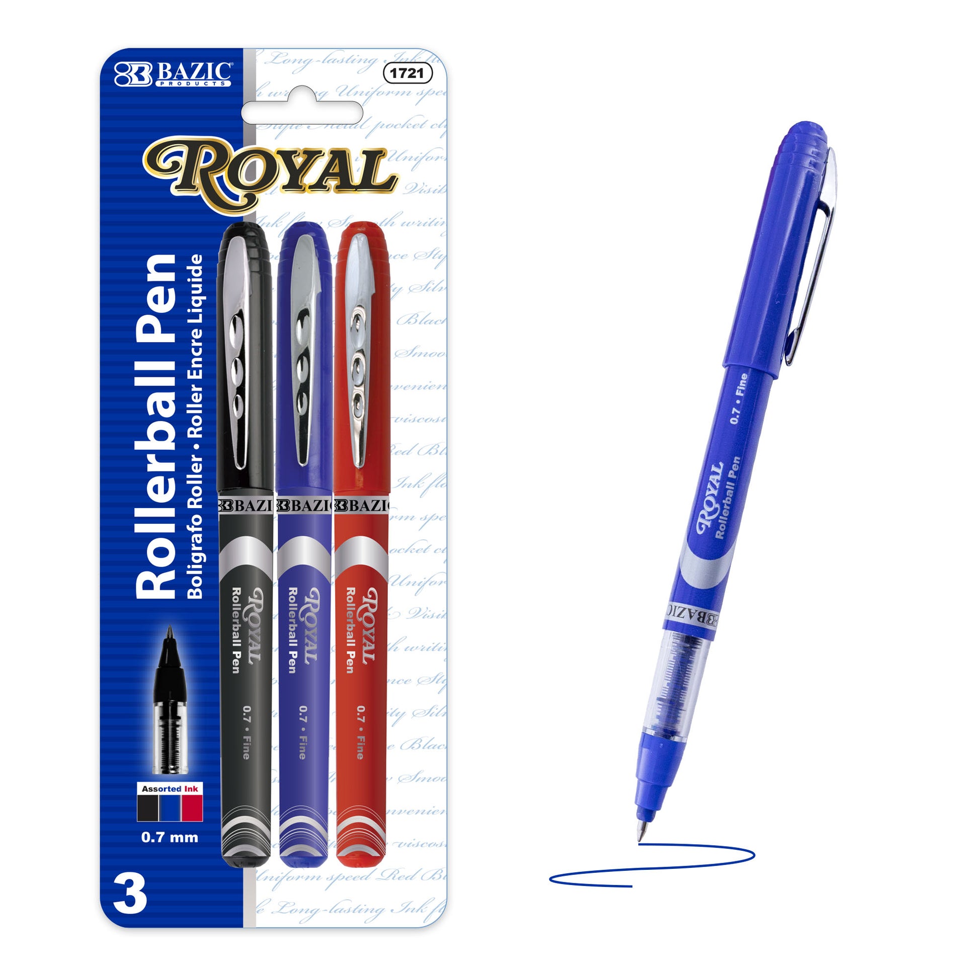 Royal Assorted Color Rollerball Pen 