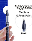Royal Black Rollerball Pen (3/Pack)