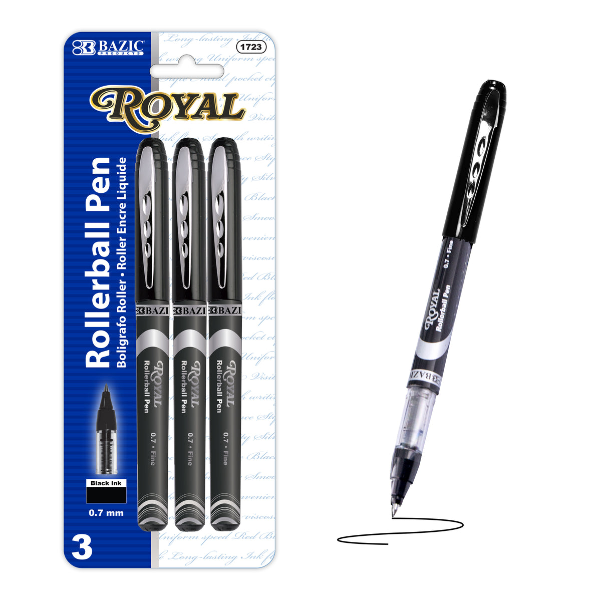 Royal Black Rollerball Pen