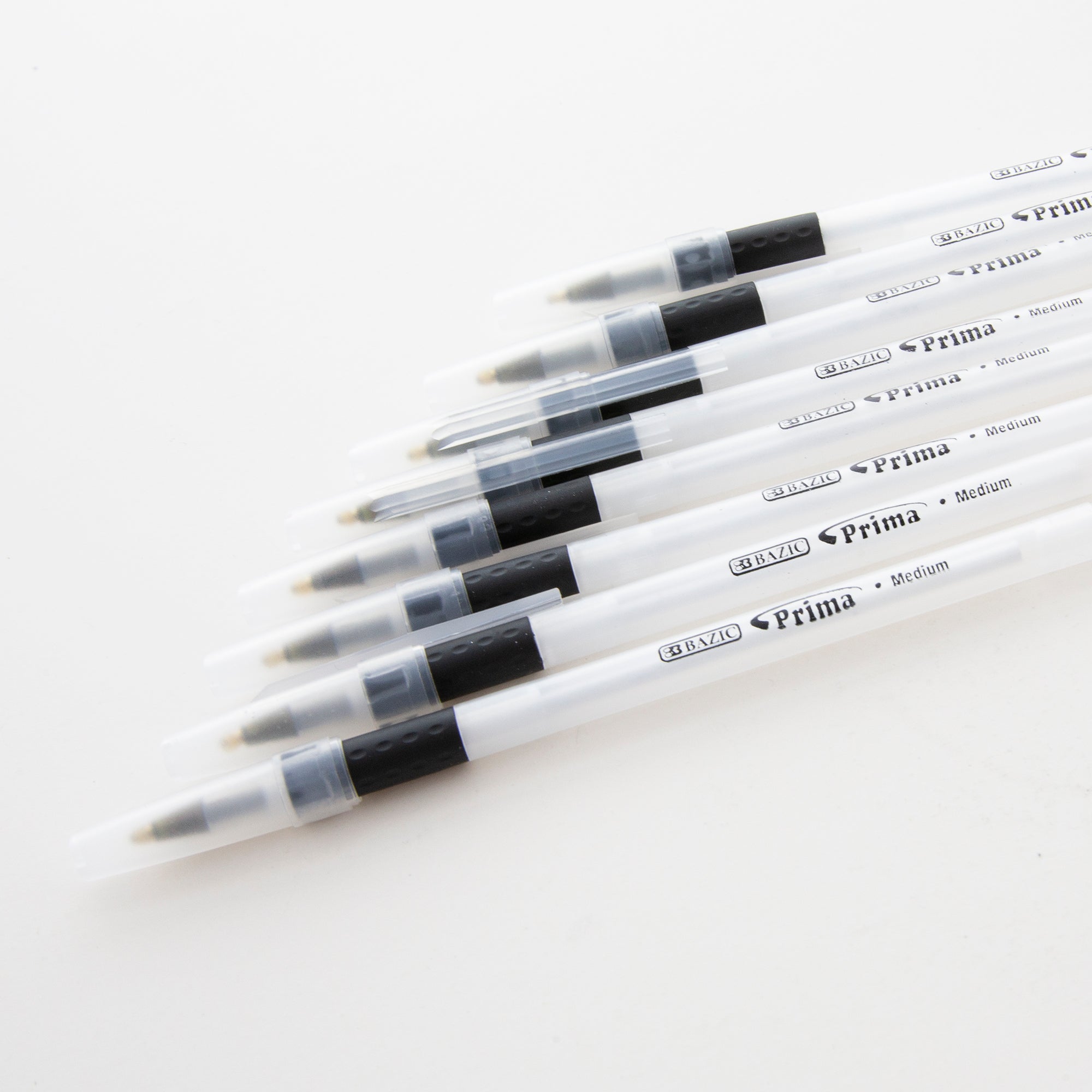 Prima Black Ink Stick Pens, Cushion Grip, 1.0mm